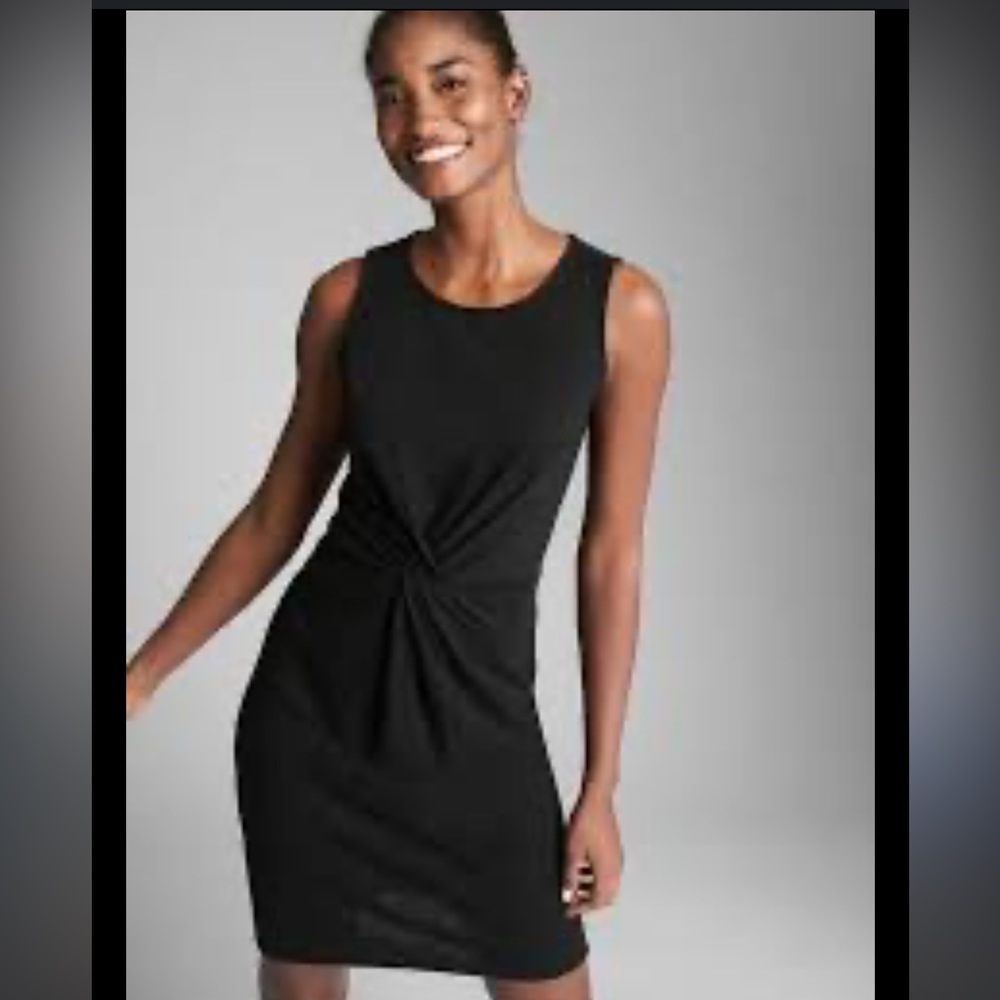 Sleeveless Twist-Front Dress